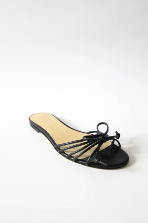 macky black flat sandal