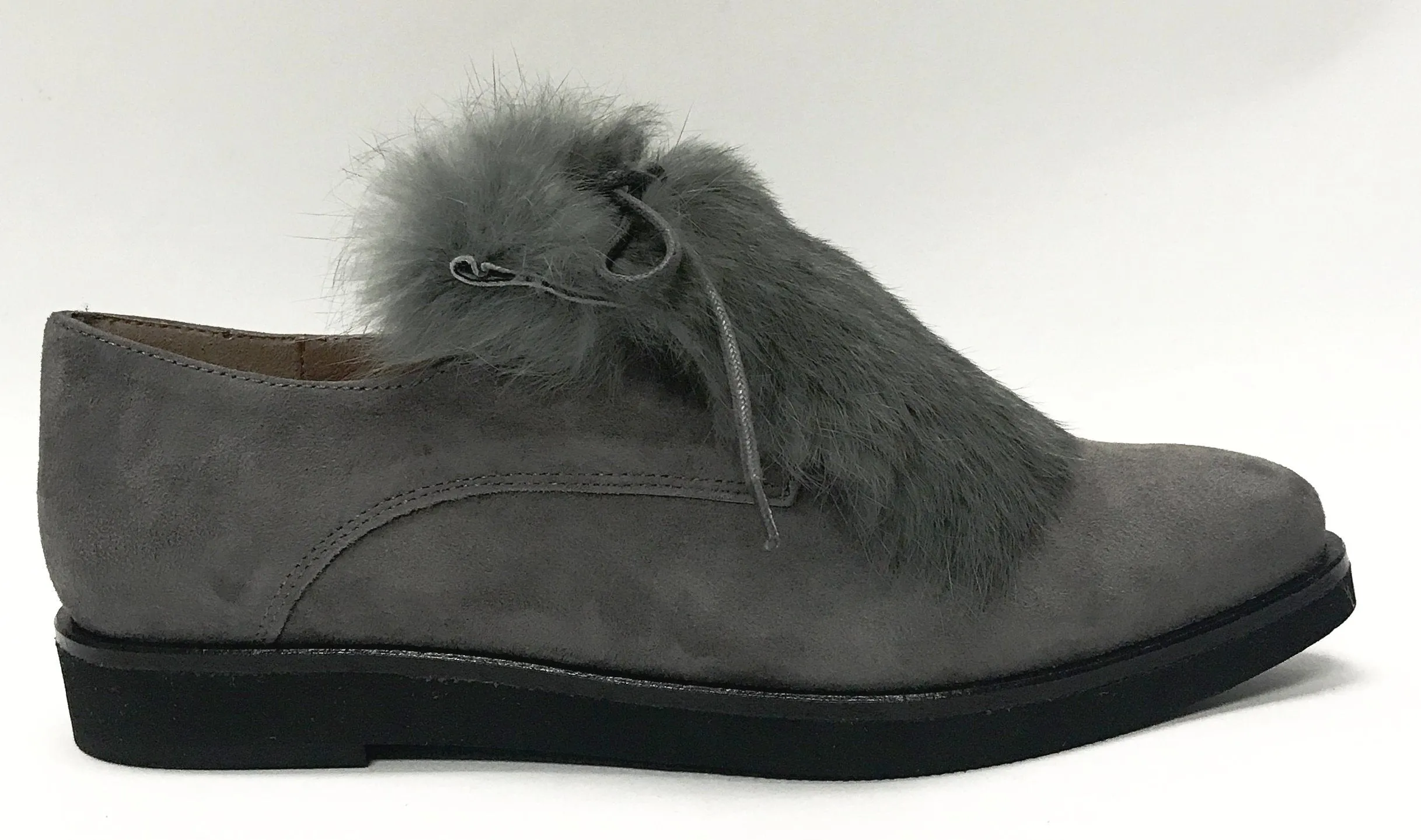 Marian Gray Suede Fur Oxford