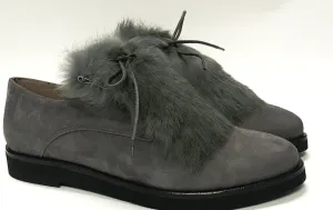 Marian Gray Suede Fur Oxford