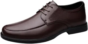 Men Dress Oxford Shoes Lace Up Casual Wingtip Synthetic Leather Business Tuxedo Wedding Non Slip Anti-Slip Formal