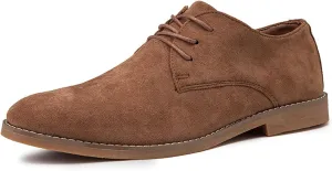 Men's Fashion British Style Suede Pointed Oxford Shoes Business Casual Comfortable Non-Slip Classic Dress Shoes