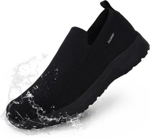 Men's Grey Waterproof Non-Slip Work Shoes, Kitchen, Restaurant, Hospital, US 10.5