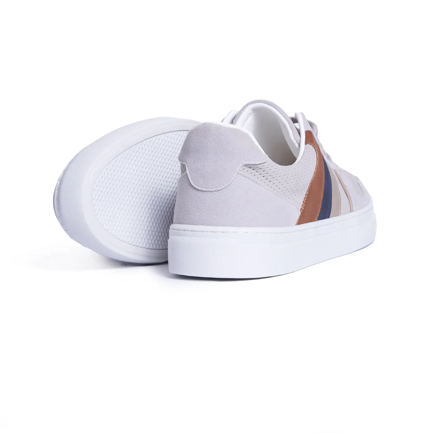 Men's Sleek and Stylish Sneaker - Silver Slip-ins Model V104 by Koka Store