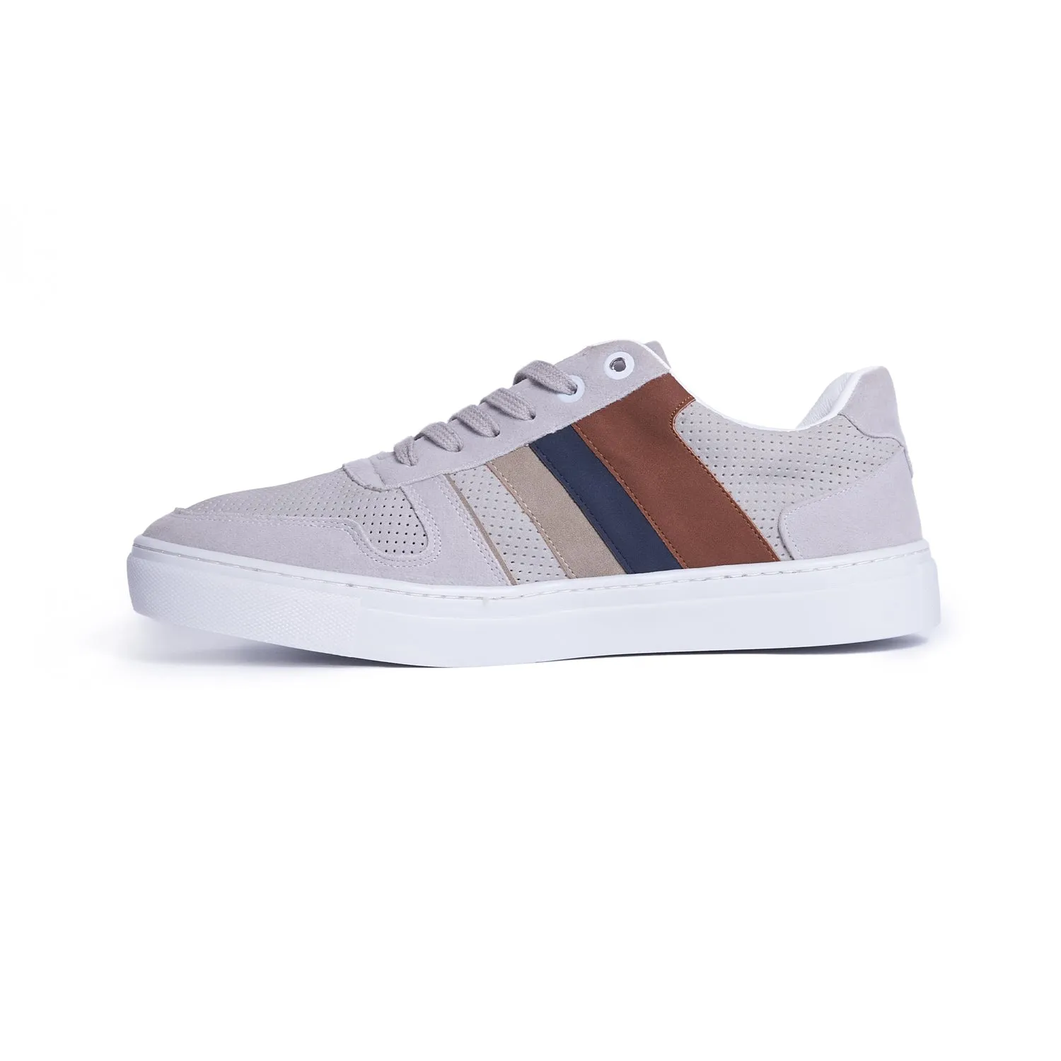 Men's Sleek and Stylish Sneaker - Silver Slip-ins Model V104 by Koka Store