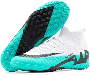 Men's Soccer Shoes Football Cleats High-Tops Lace-Up Non-Slip Spikes Indoor Outdoor Sports Athletic Baseball Lacrosse Sneaker