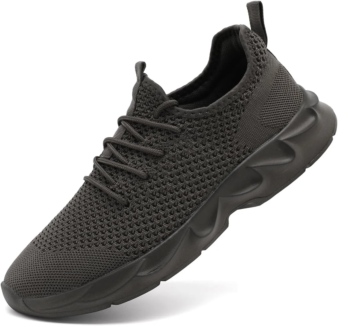 Mens Walking Shoes Slip On Tennis Non Slip Sneakers Outdoor Running Sports Trainers Athletic Sneaker Road Casual Workout Lightweight Shoes
