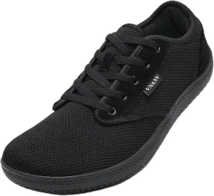 Men's Wide Slip on Barefoot Walking Shoes | Zero Drop Sole | Minimalist Footwear | Wide Toe Box (B-Blue/White,16.5)