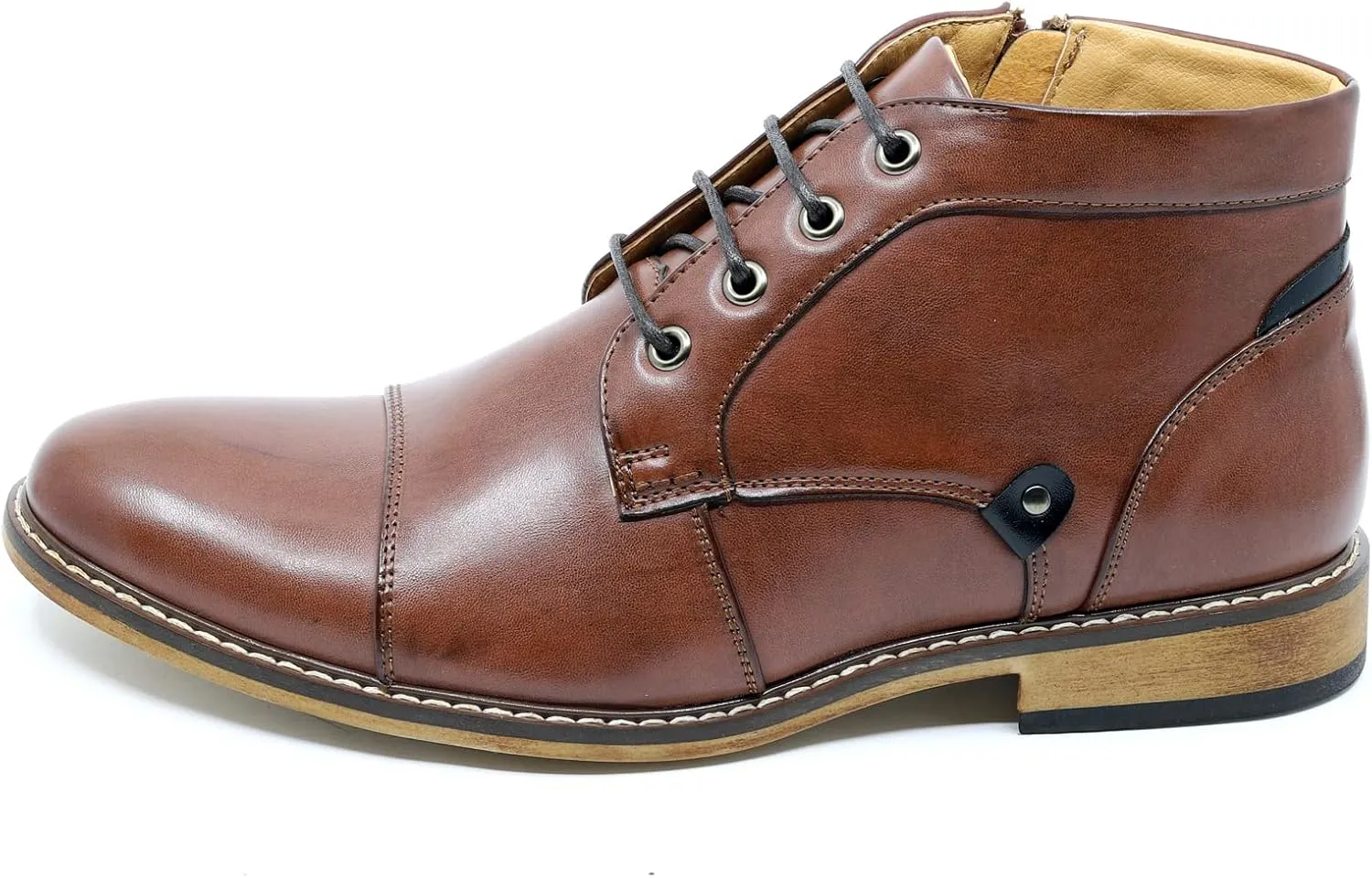 Metrocharm MC146 Men's Cap Toe Formal Dress Casual Oxford Ankle Boot