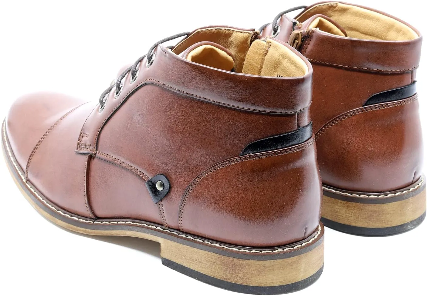 Metrocharm MC146 Men's Cap Toe Formal Dress Casual Oxford Ankle Boot