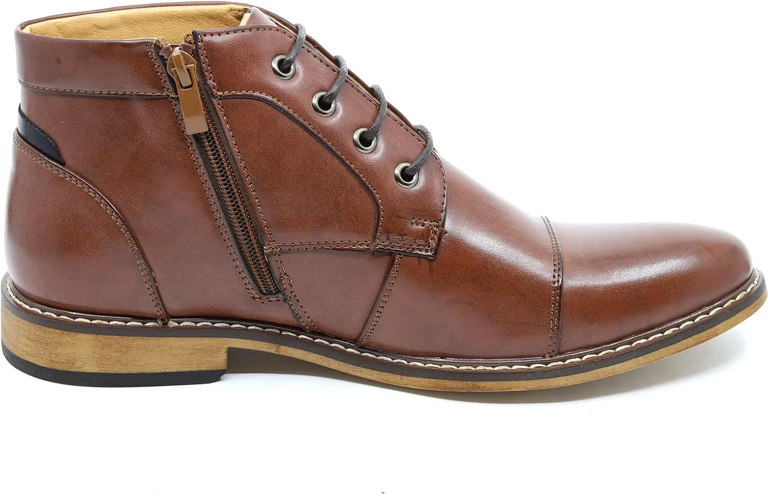 Metrocharm MC146 Men's Cap Toe Formal Dress Casual Oxford Ankle Boot