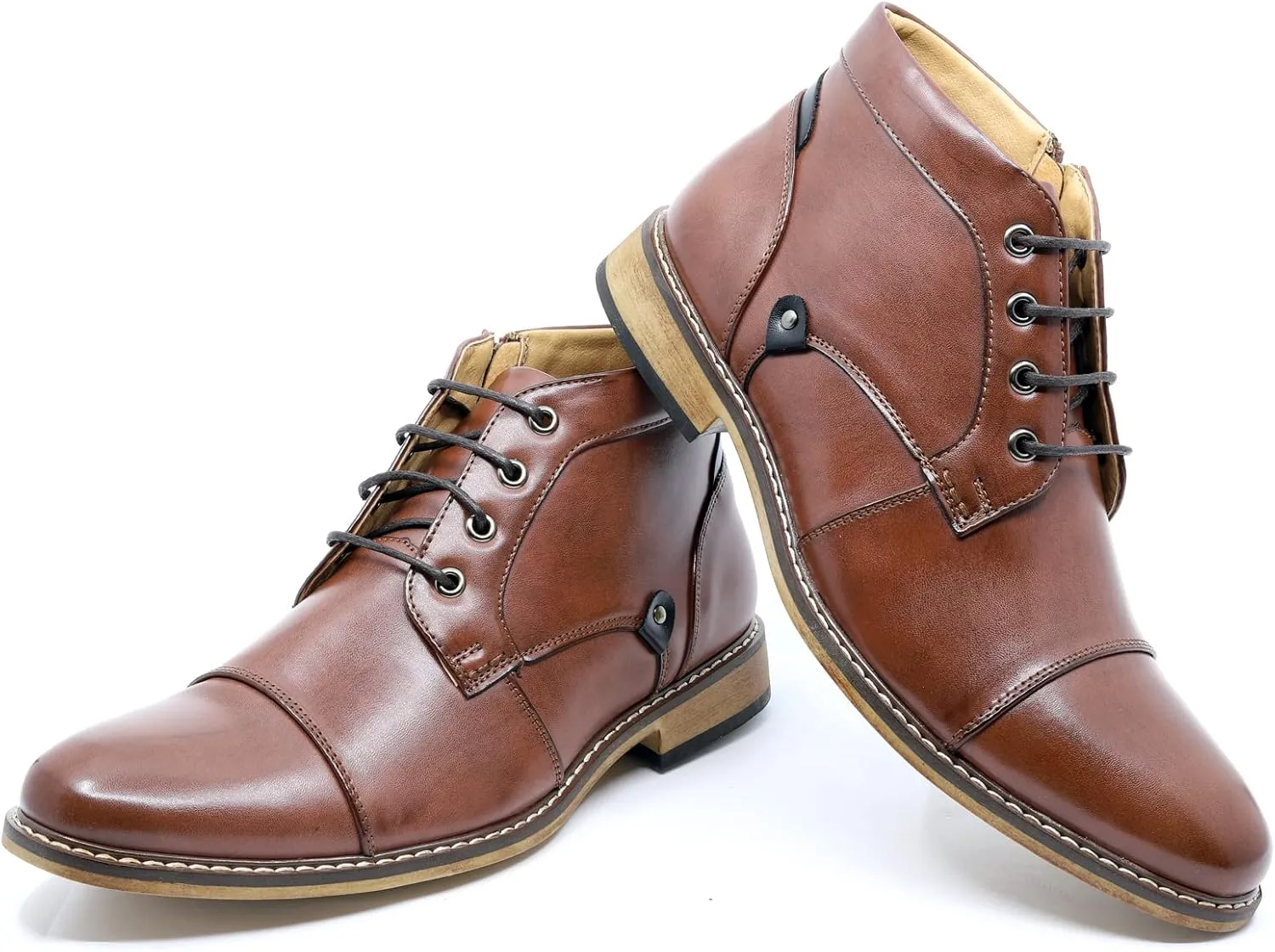 Metrocharm MC146 Men's Cap Toe Formal Dress Casual Oxford Ankle Boot