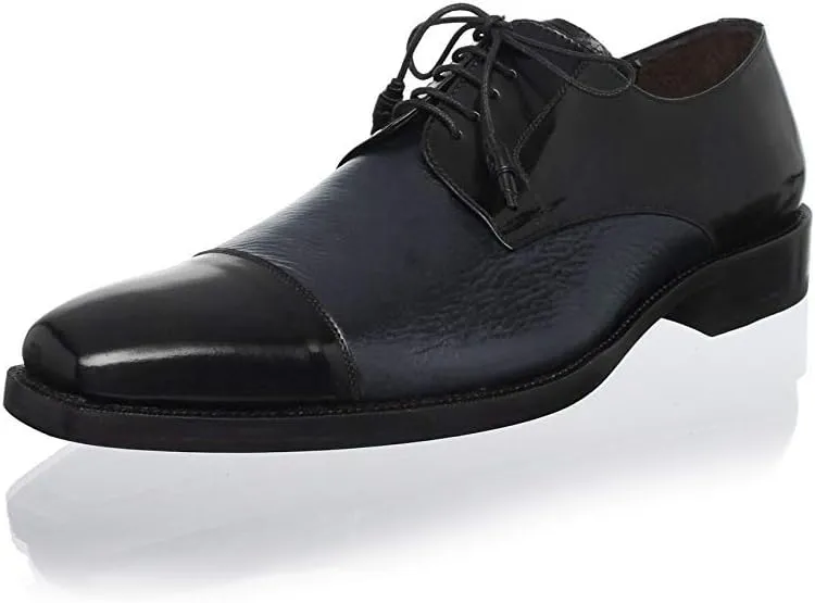 Mezlan Men's Soka Cap Toe Oxford (Blue, 8.5)