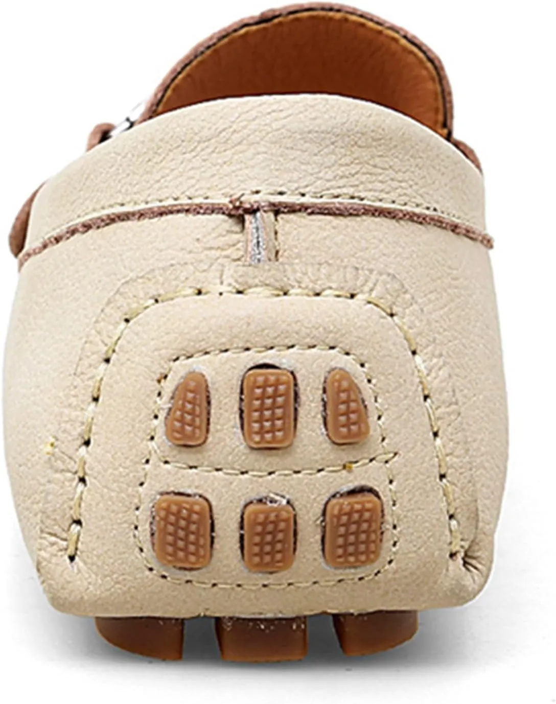 Minishion Comfortable Dress Loafers for Men with Buckle Summer Casual Shoes YY005
