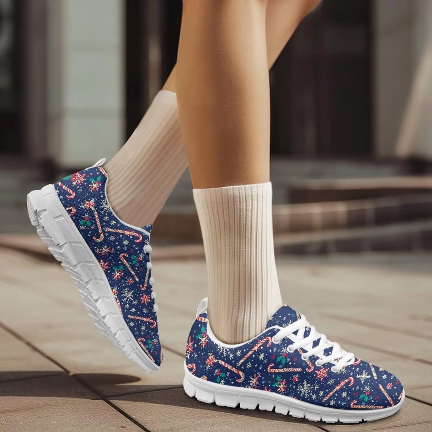Modysero Lightweight Fashion Shoes for Women Non Slip Lace Up Shoes Soft Breathable Womens Tennis Sneakers