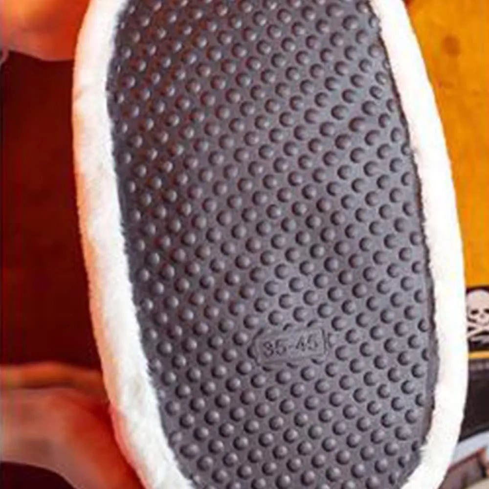 MOLERFO Sneaker Slippers Non Slip Sole Indoor House Plush Slippers Unisex Indoor Floor Cotton Shoes