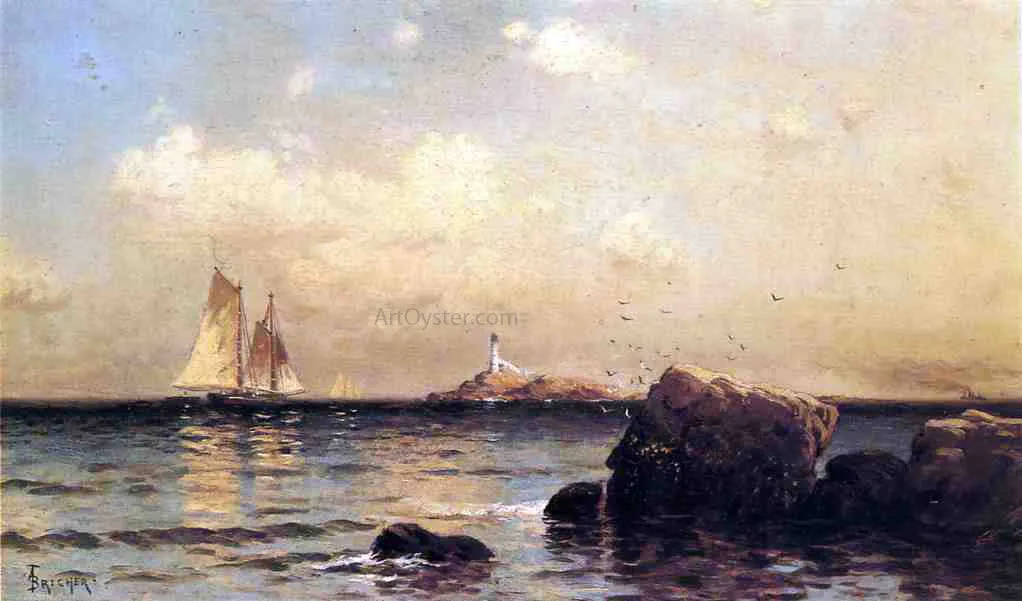 Mule Island, Isle of Shoals by Alfred Thompson Bricher - Art Print