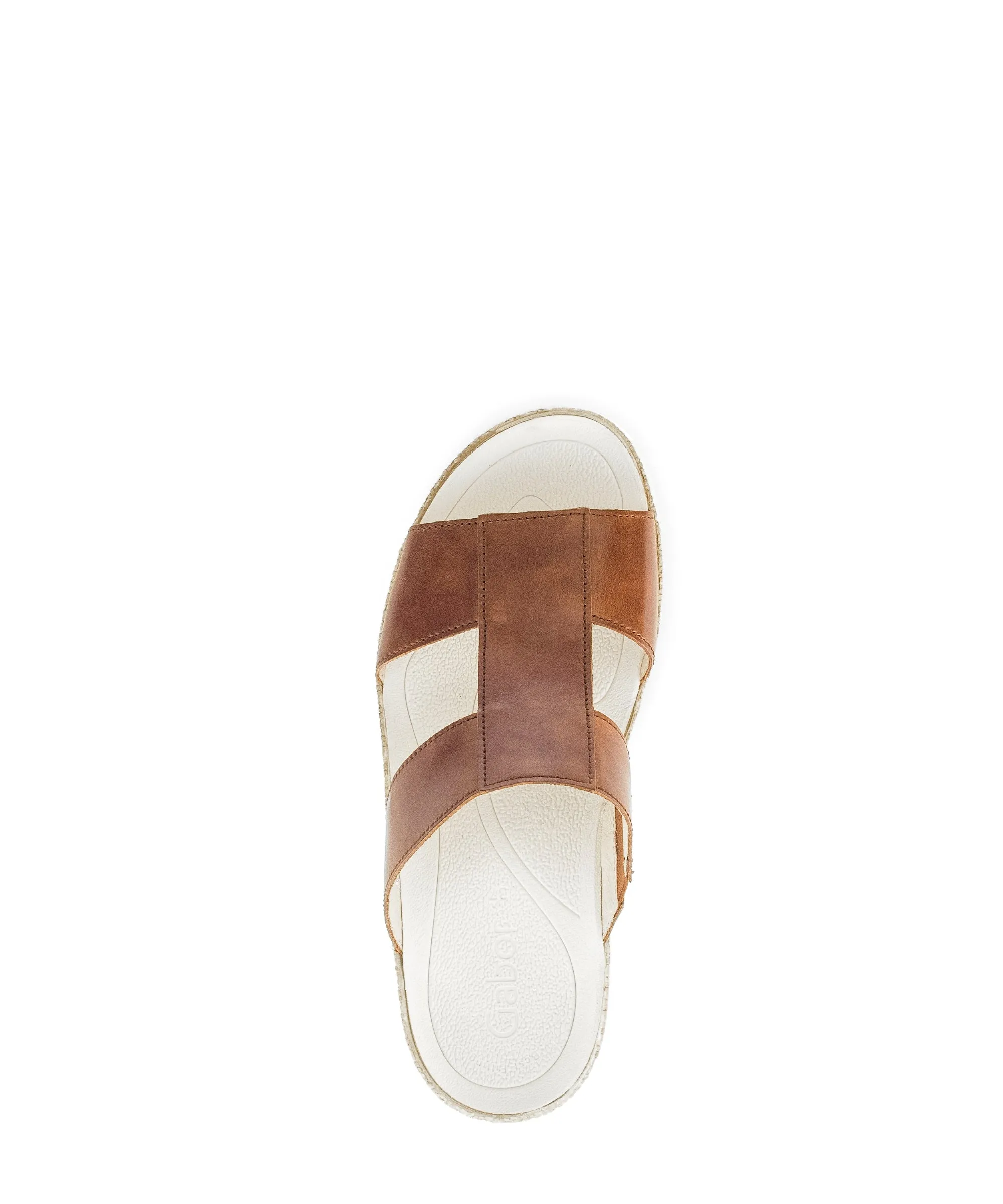 Mules cognac en cuir
