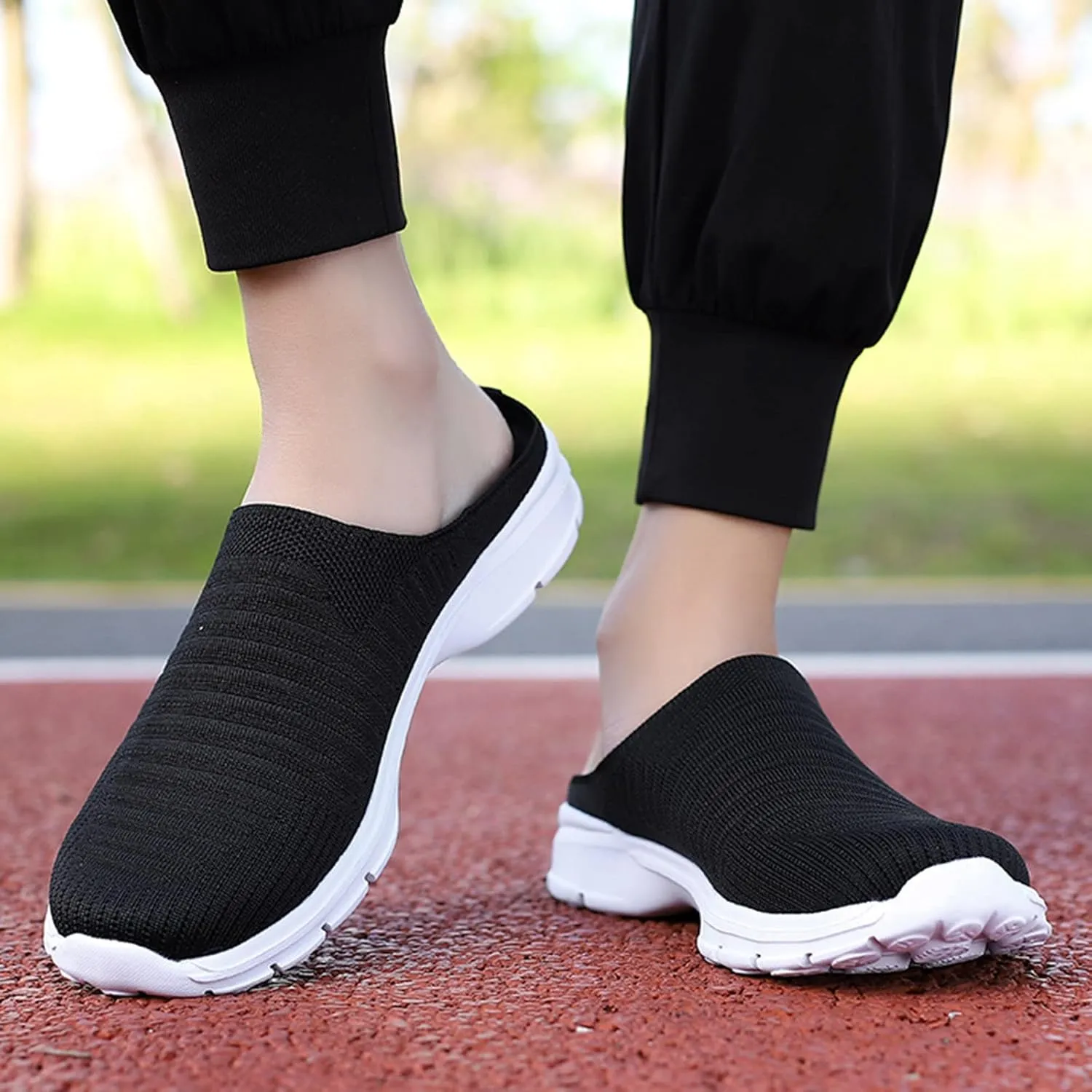Mules for Women 2025 Backless Walking Sneakers Mens Tennis Shoes Cute Ladies Casual Shoes Slip On Sneakers Platform Tennis Shoe Casual Loafers