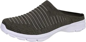 Mules for Women 2025 Backless Walking Sneakers Running Shoes for Women Comfort Slip On Shoes Casual Black Sneakers Tennis Shoe Loafers Casual Slip On