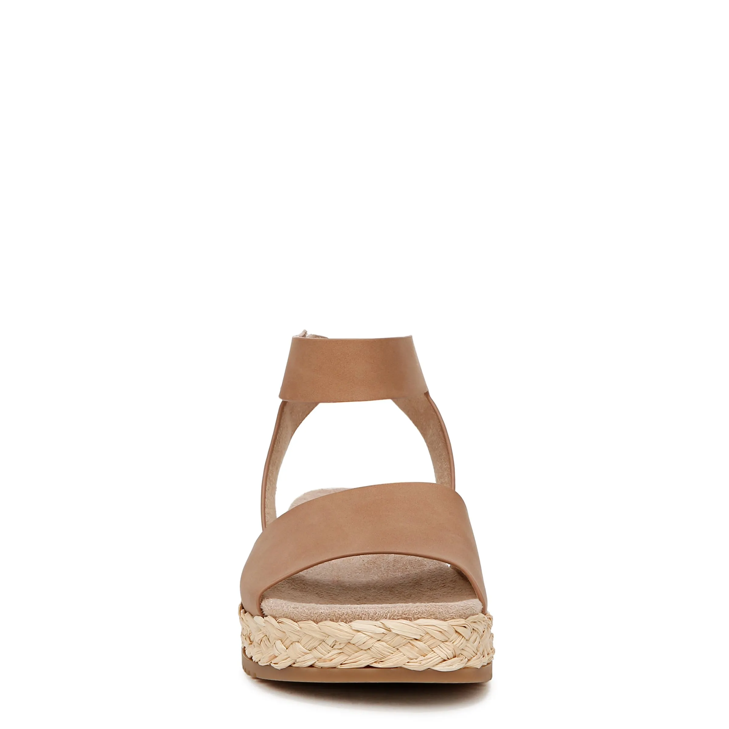 Naturalizer SOUL Womens Deara Platform Flat Sandal Flat Sandal Cookie Dough Tan 9.5 M