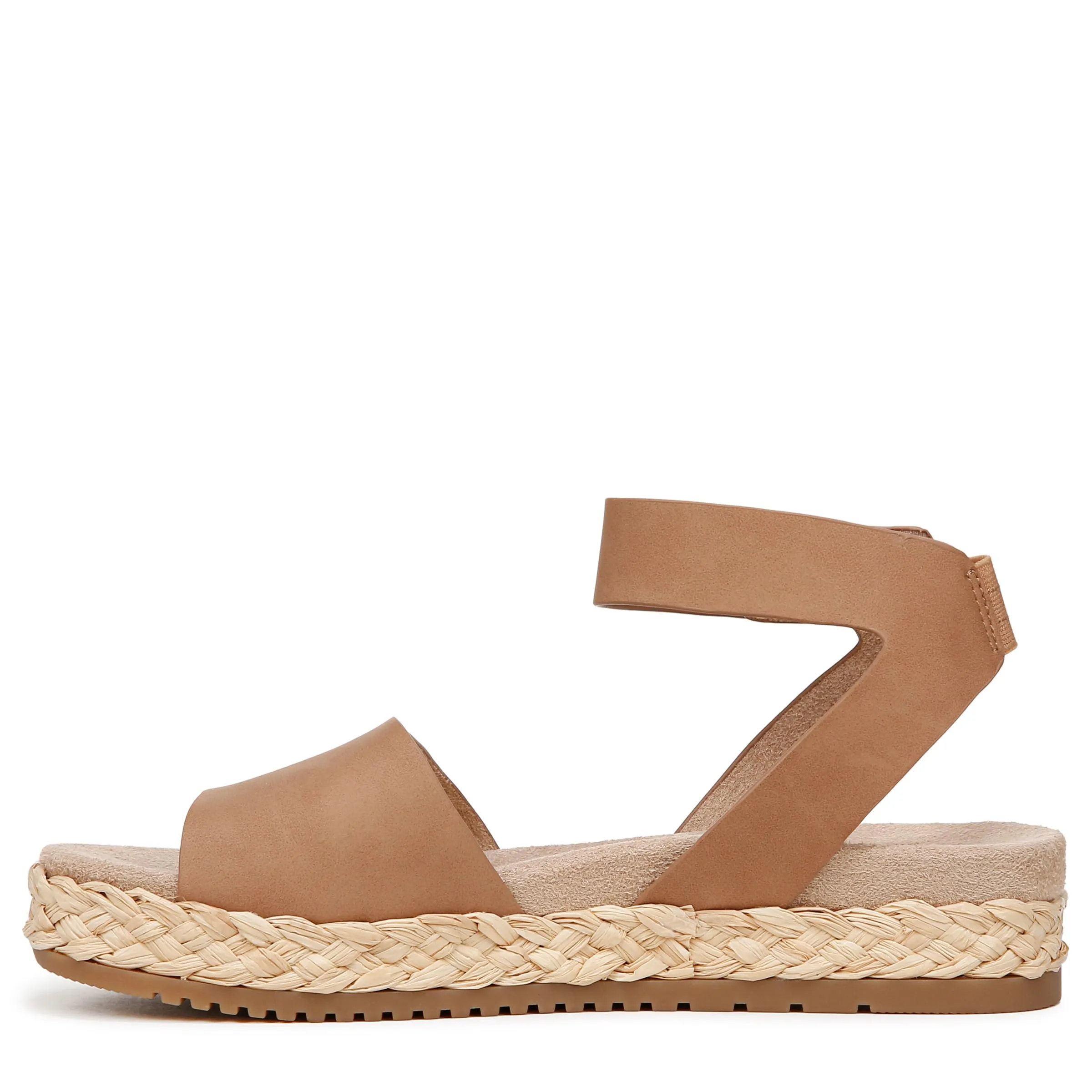 Naturalizer SOUL Womens Deara Platform Flat Sandal Flat Sandal Cookie Dough Tan 9.5 M