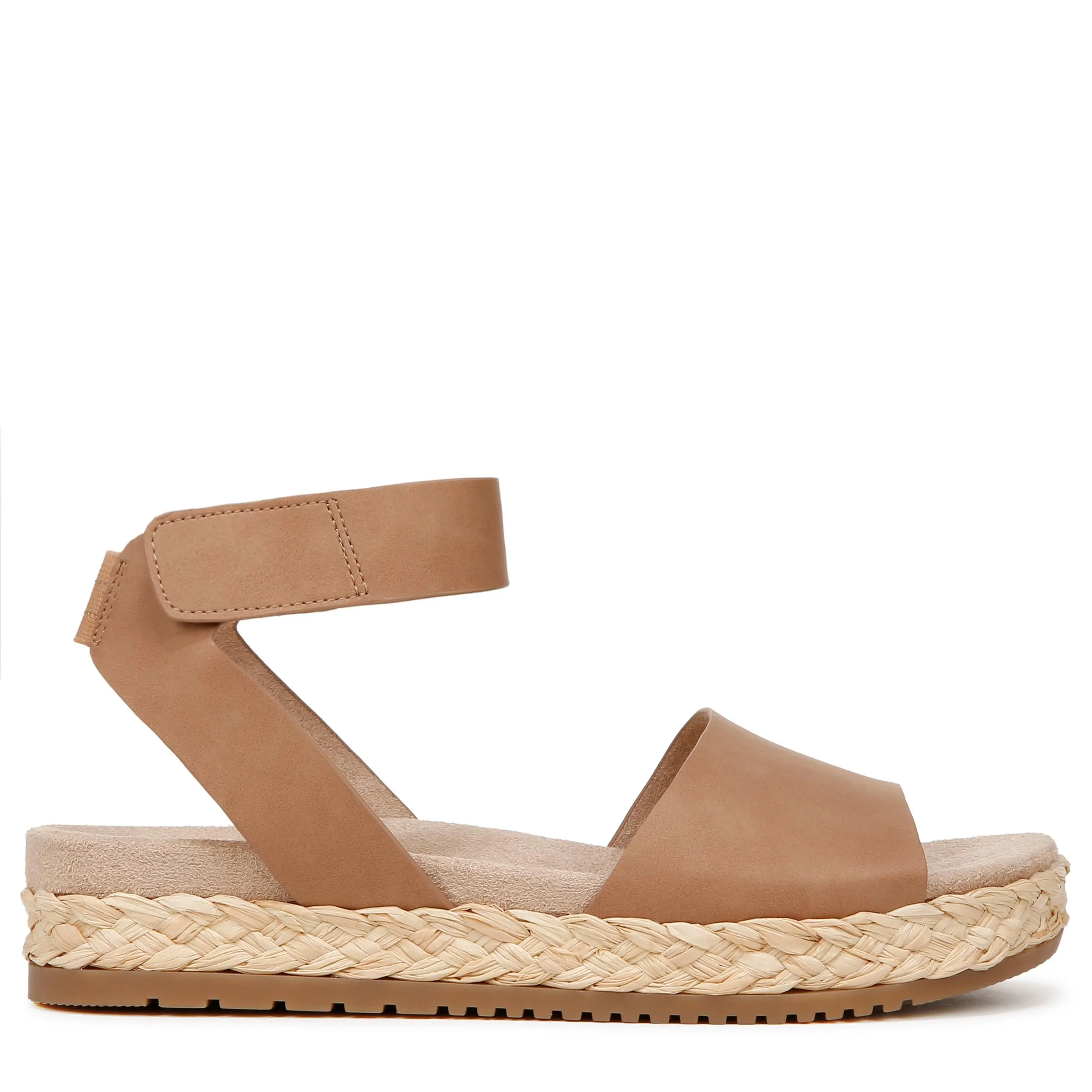 Naturalizer SOUL Womens Deara Platform Flat Sandal Flat Sandal Cookie Dough Tan 9.5 M