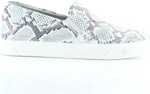 Naturalizer Womens Aileen Leather Slip-On Sneakers Ivory 8.5 Medium (B,M)