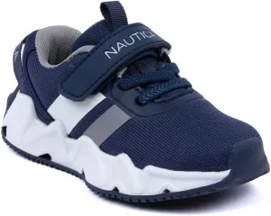 Nautica Kids Fashion Sneaker Athletic Running Shoe with One Strap |Boys - Girls|(Toddler/Little Kid)
