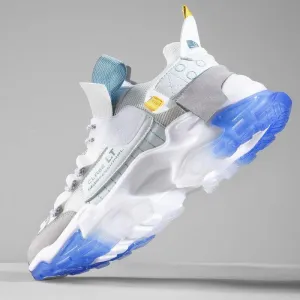 Non-Slip Sneakers with White Lace