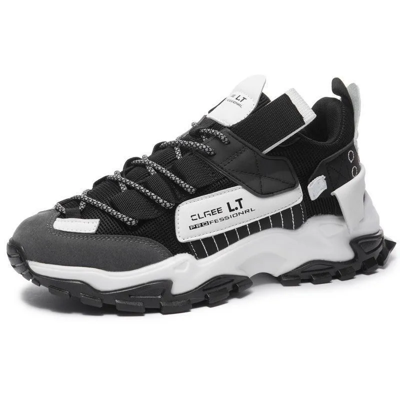 Non-Slip Sneakers with White Lace