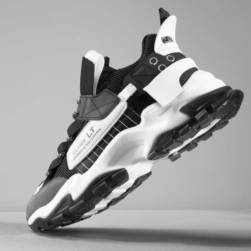 Non-Slip Sneakers with White Lace