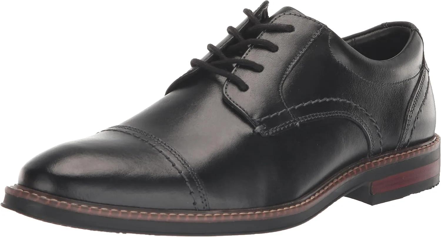 Nunn Bush Men's Calderone Cap Toe Oxford Black 13 M