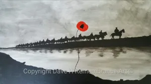 Original Painting - 'Mule Train'