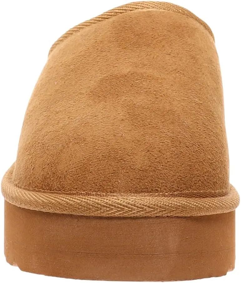 OUTWOODS Women Clog Slippers Closed Toe Fur Lined Slip On Clog Mule Slippers
