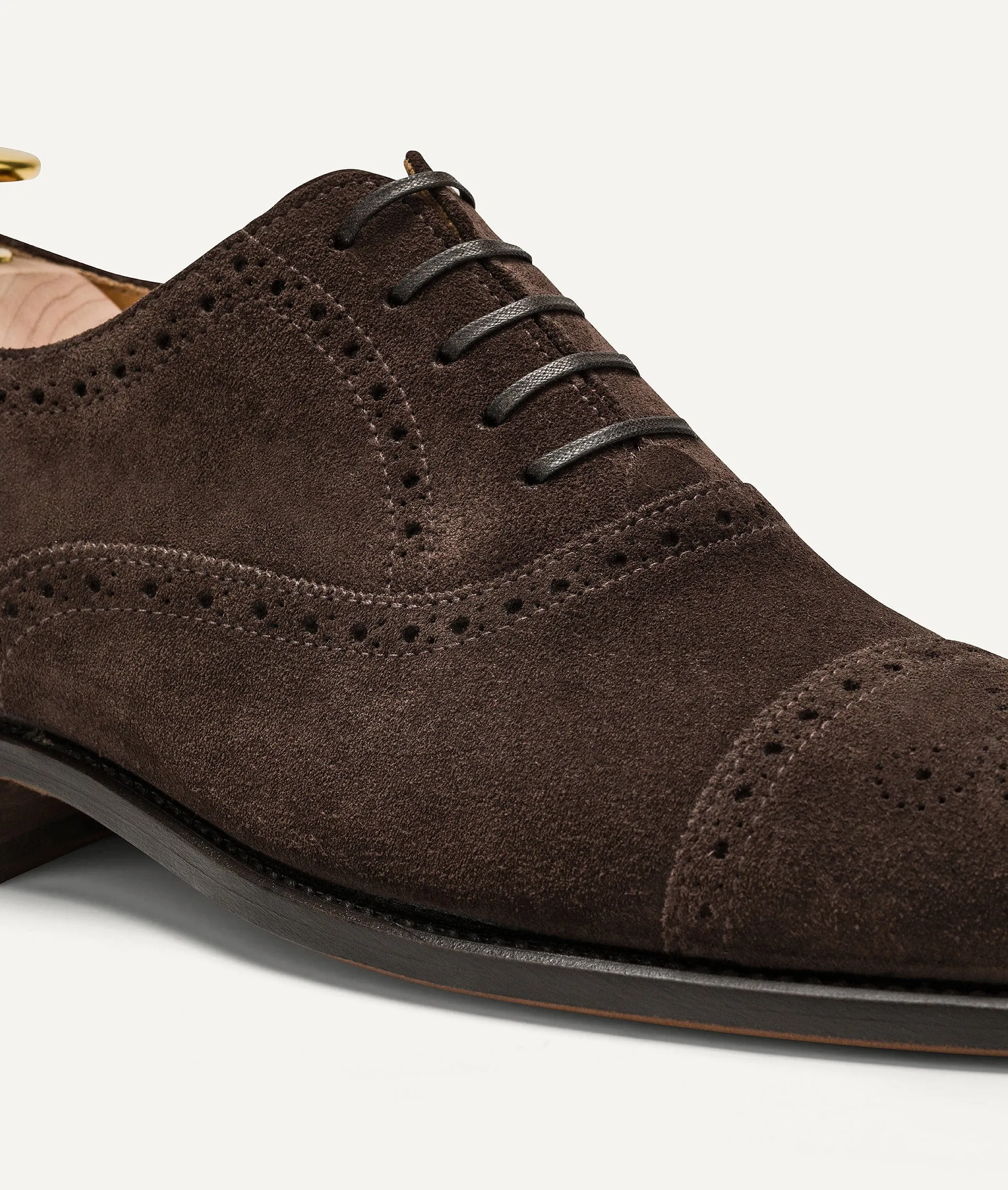 Oxford Half Brogue in Suede