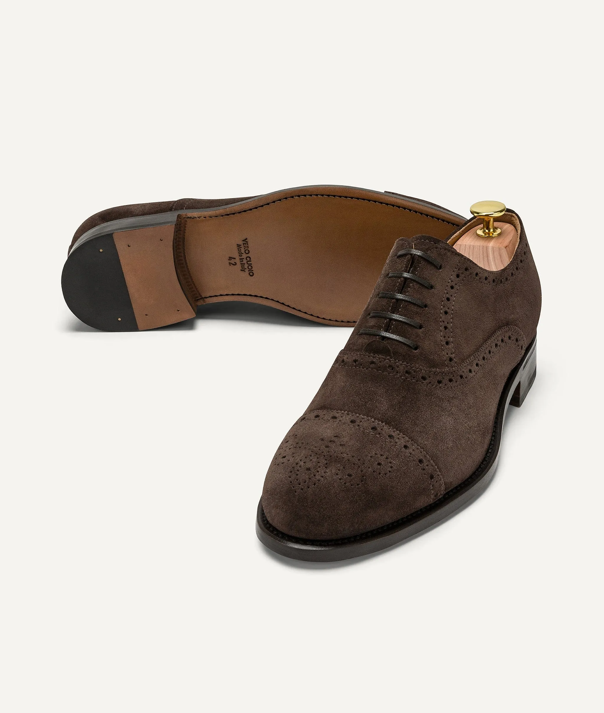 Oxford Half Brogue in Suede
