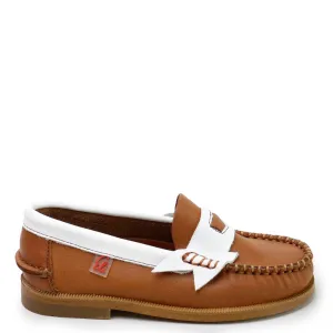 Papanatas Camel and White Penny Loafer