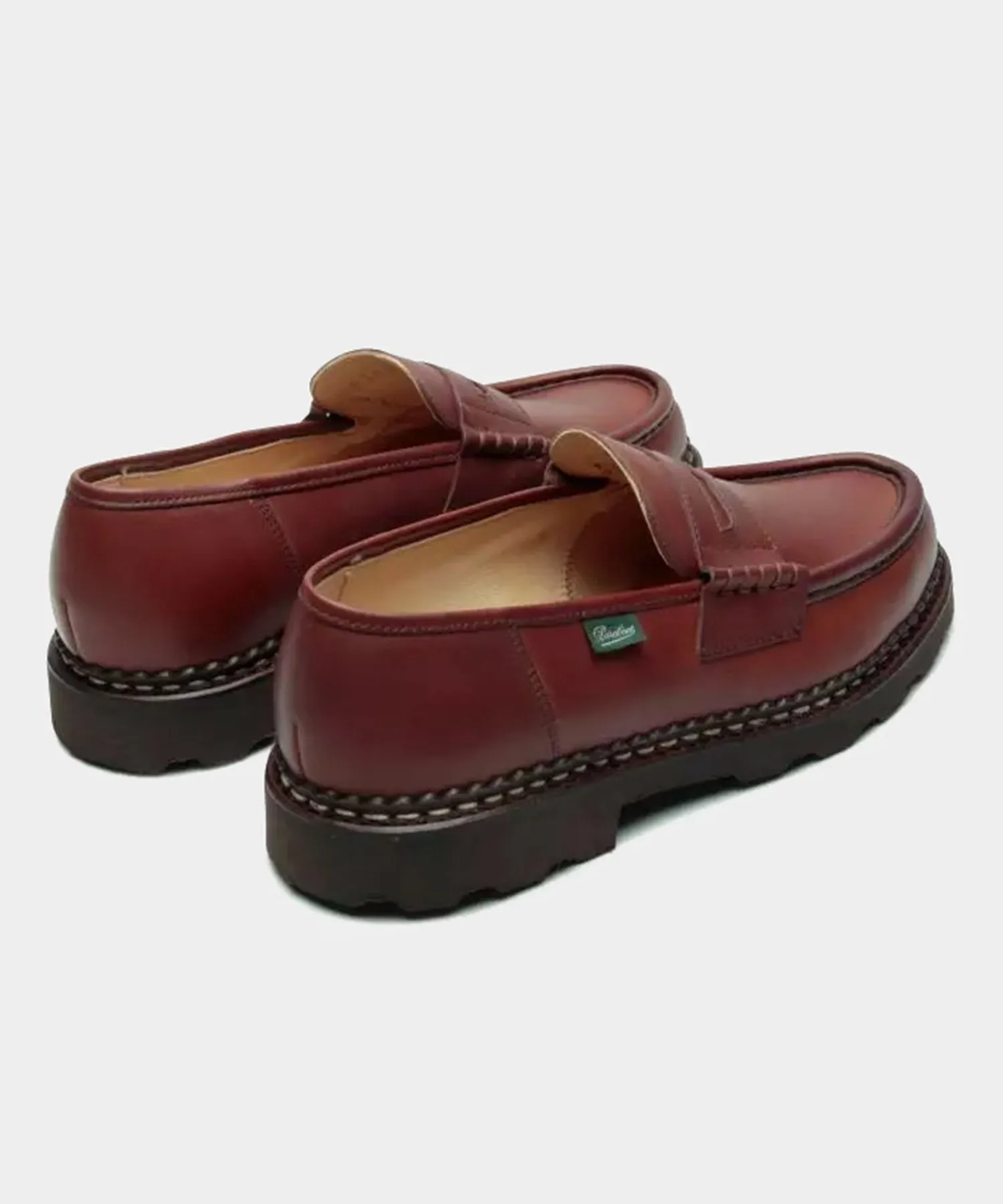 Paraboot Reims Loafer in Lisse Maroon