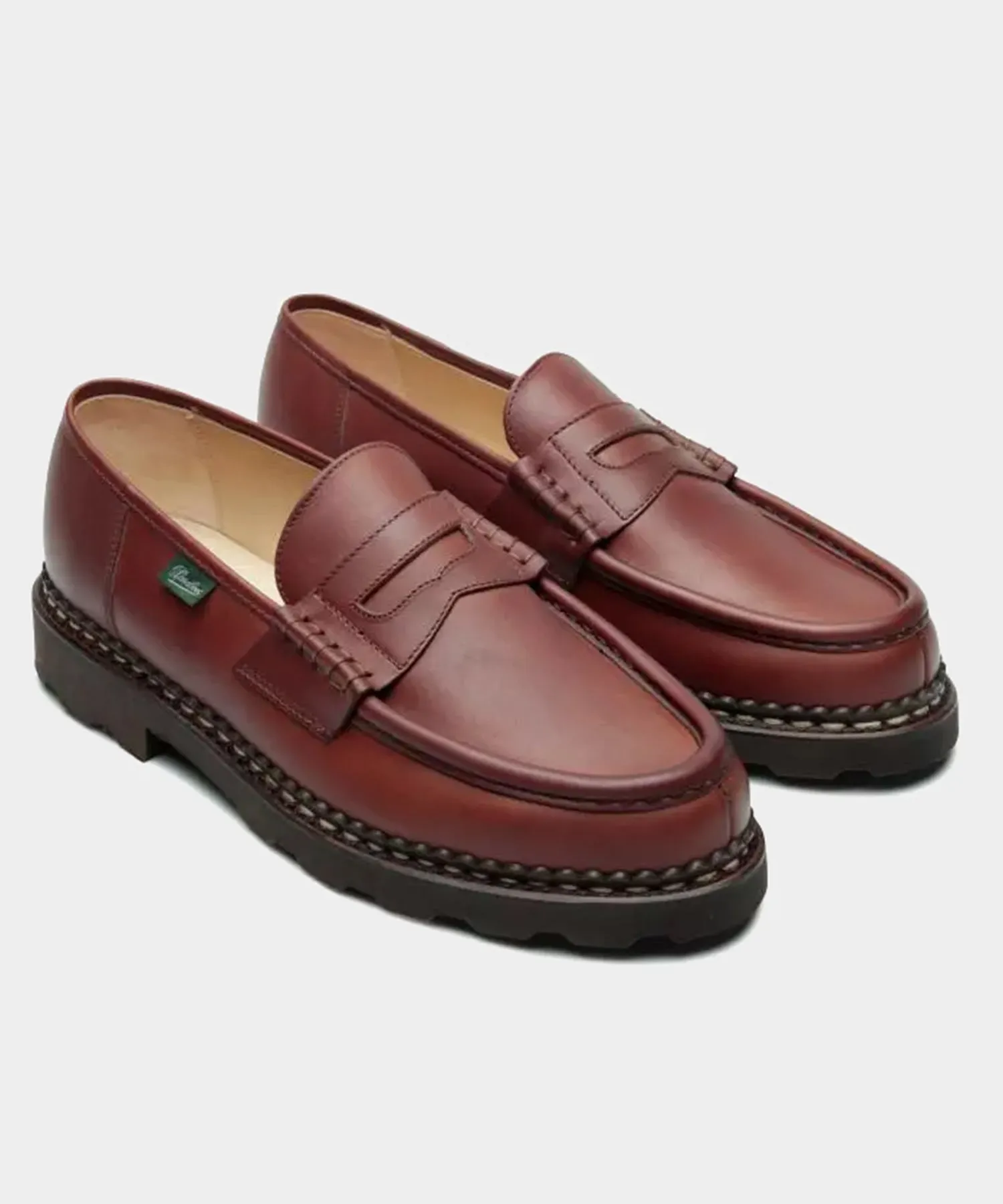 Paraboot Reims Loafer in Lisse Maroon