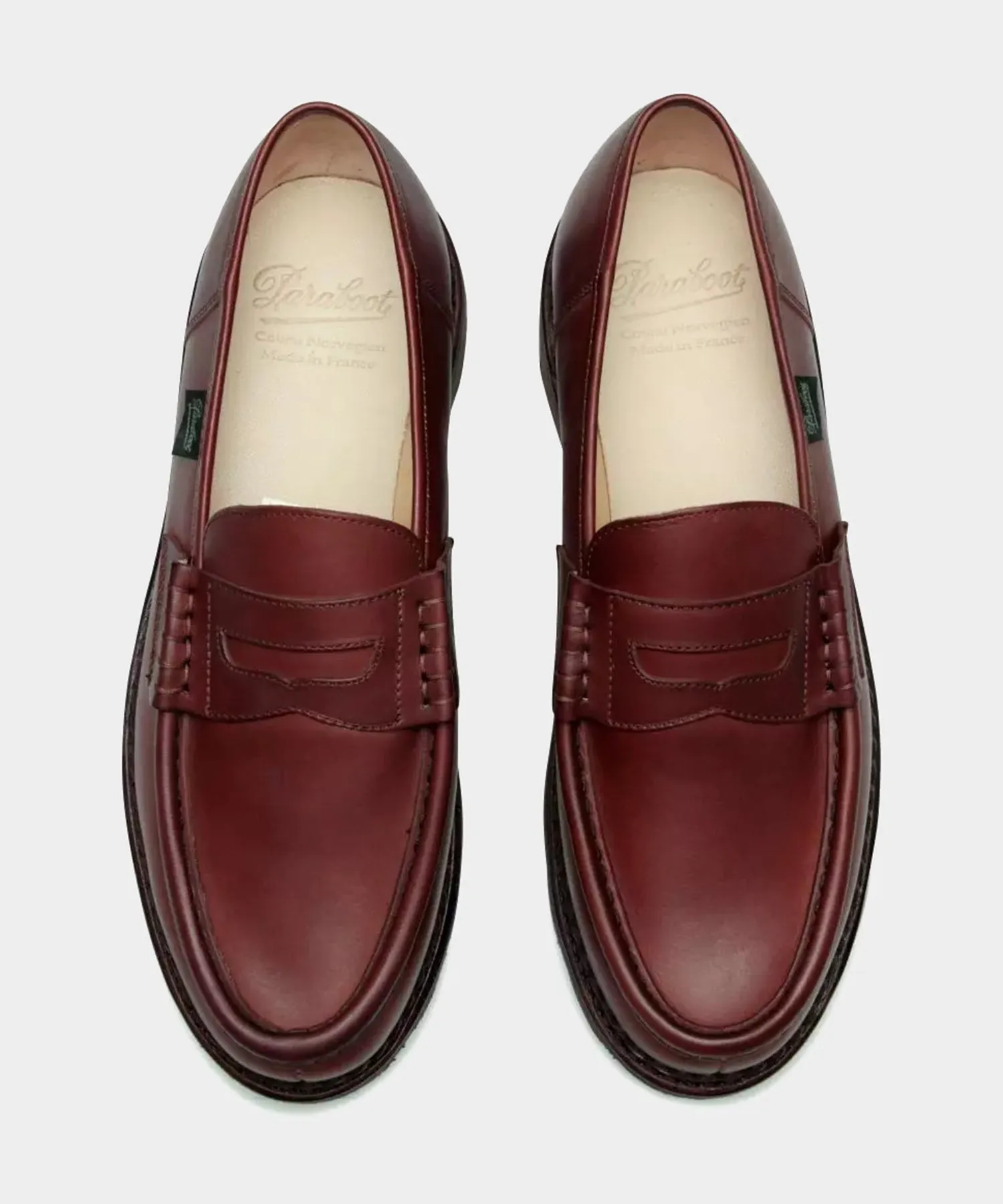 Paraboot Reims Loafer in Lisse Maroon