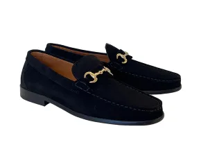 Pelle Line 6444- Buckle loafer -Black Suede