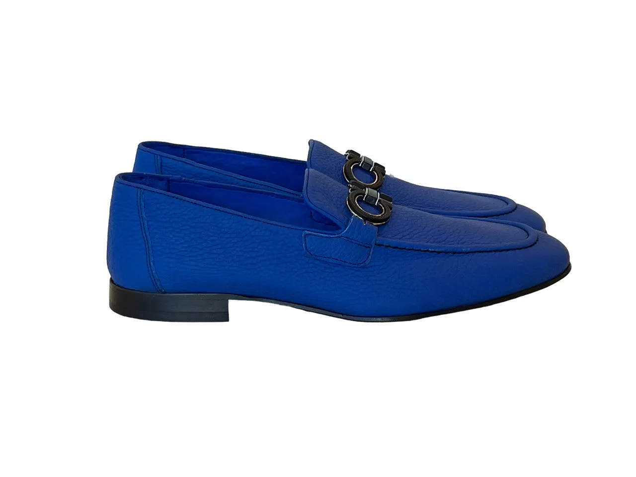 Pelle Line 6472- Buckle loafer -Blue
