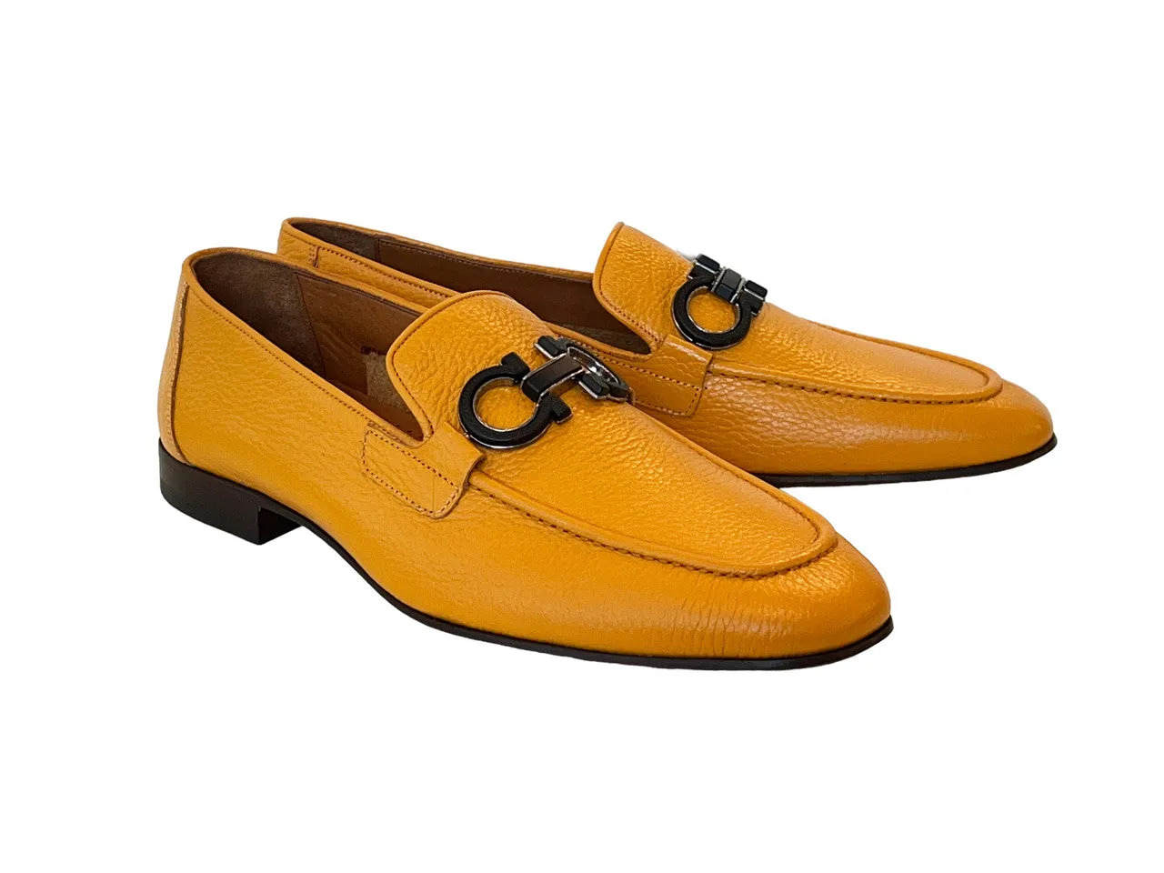 Pelle Line 6472- Buckle loafer -Mustard
