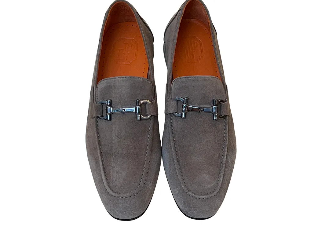 Pelle Line 6472- Buckle loafer -Taupe Suede