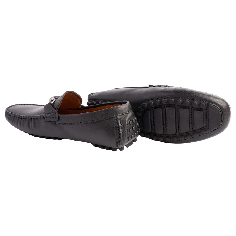 Pelle Line Palm beach Driving shoes- Black