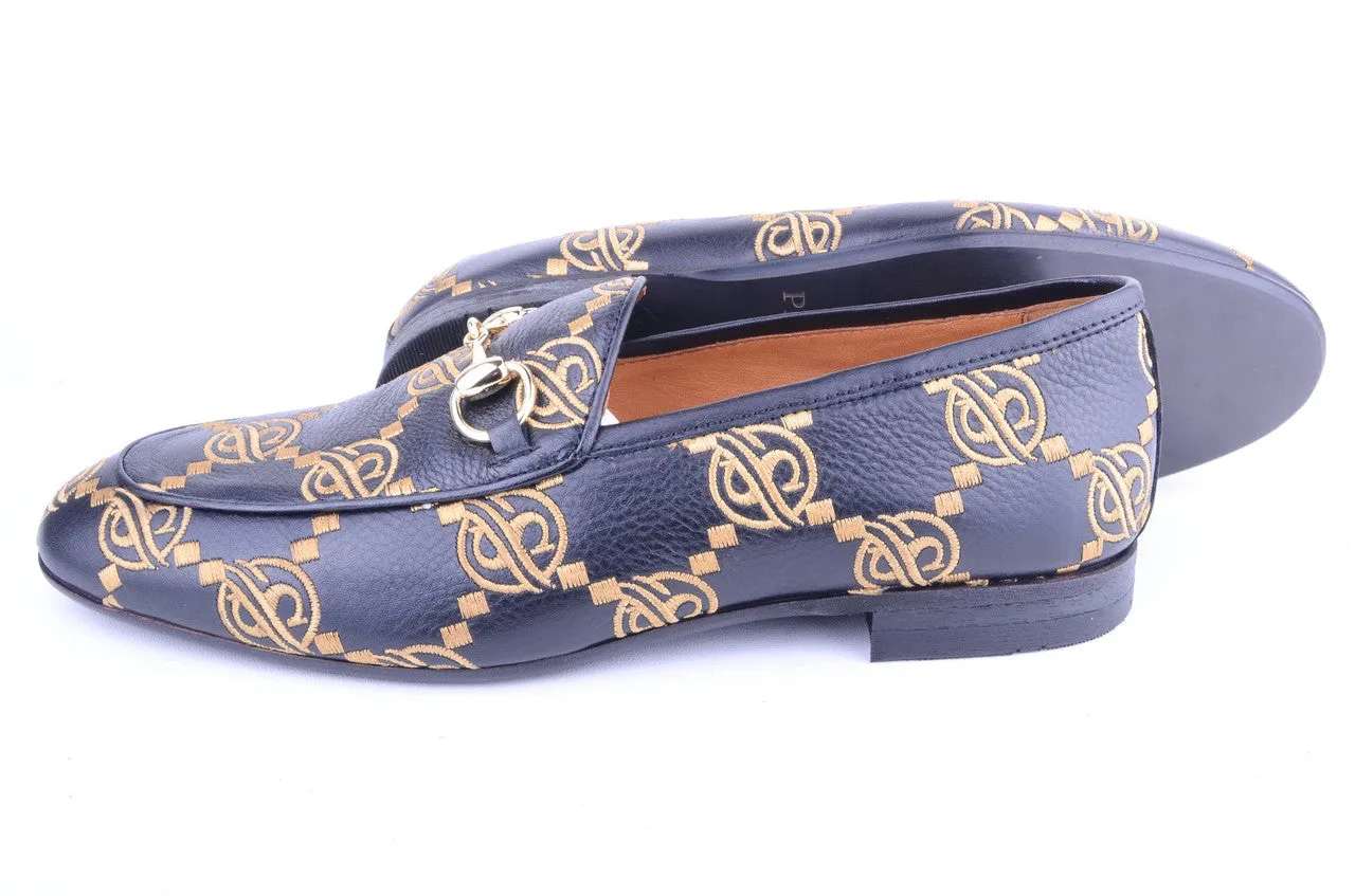 Pelle Line-  Tristan Bit Buckle loafer -Black