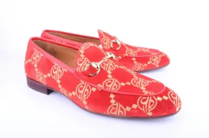 Pelle Line-  Tristan Bit Buckle loafer -Red Suede