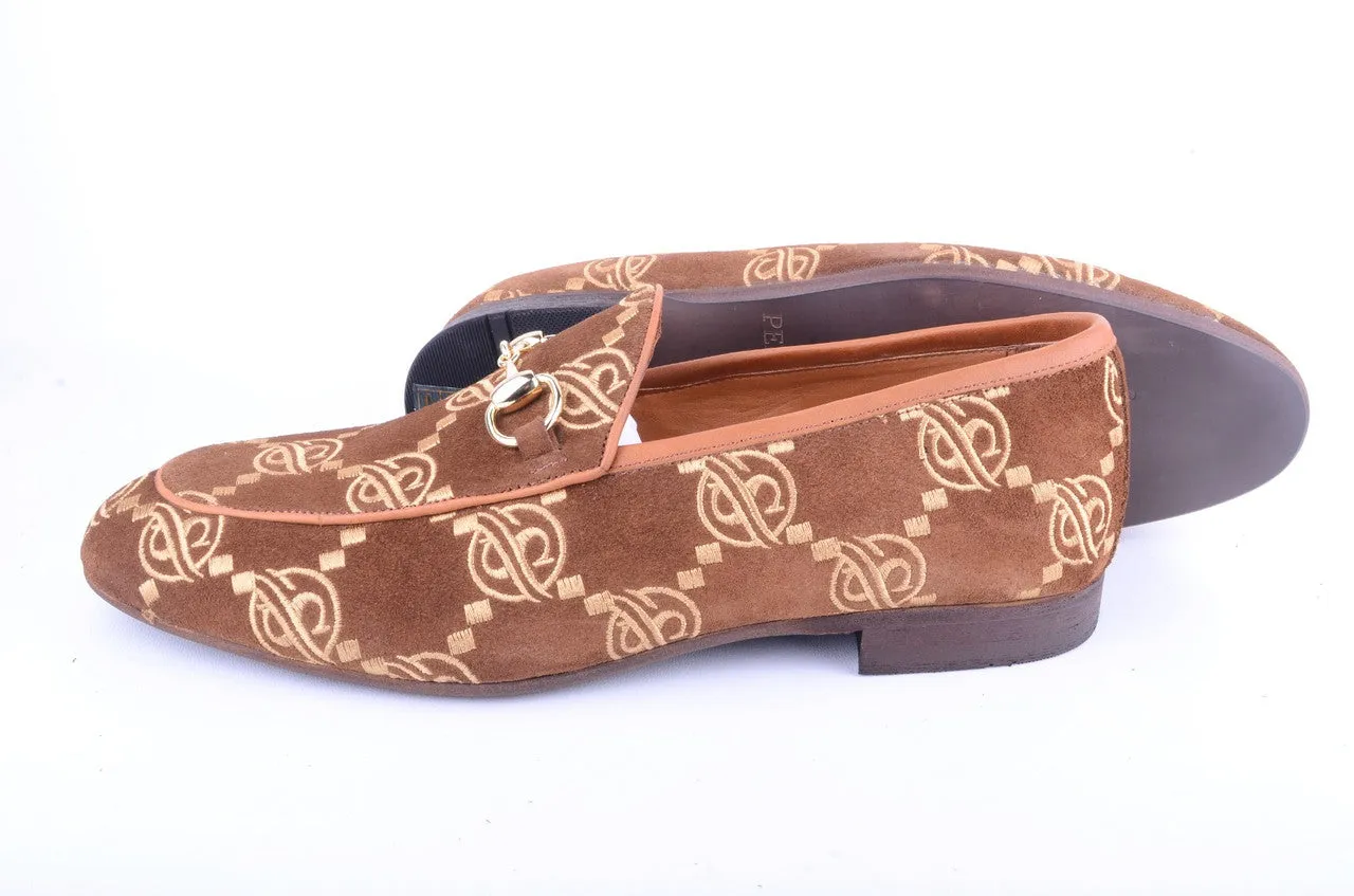 Pelle Line-  Tristan Bit Buckle loafer -Tan Suede