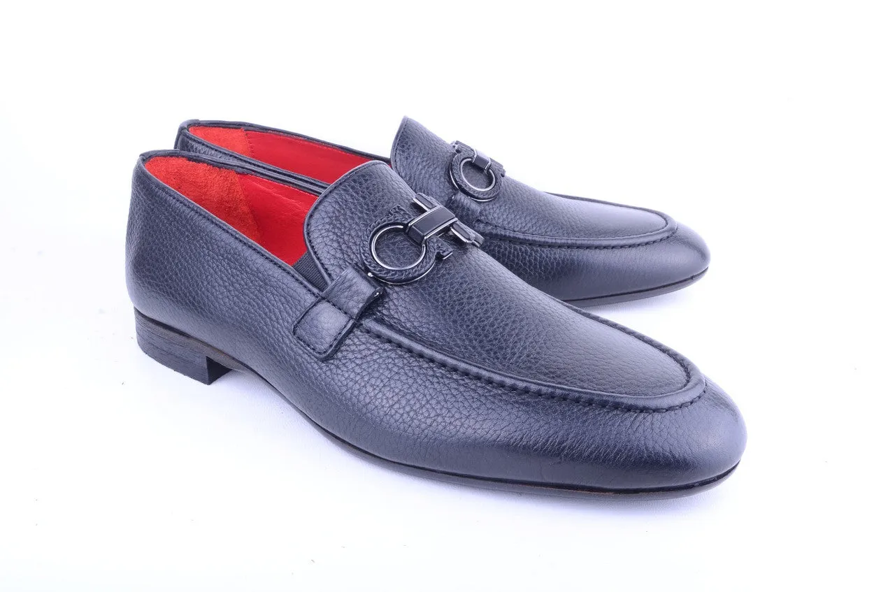 Pelle Line Wilson- Buckle loafer -Navy