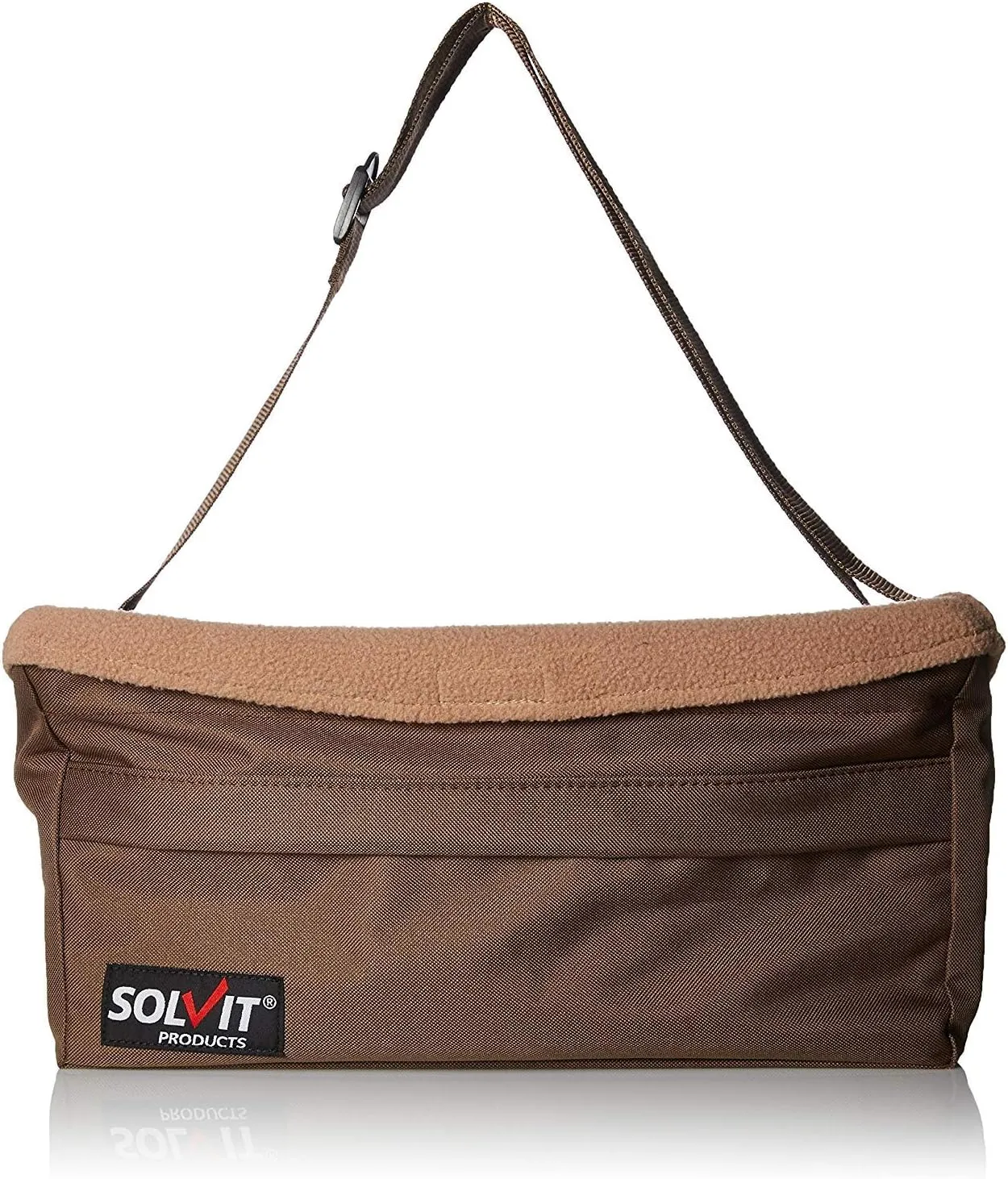 PetSafe Happy Ride Dog Booster Seat for Car/Truck/SUV, Tan, up to 18 lb with Headrest Strap